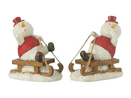 Statuetta decorativa in poliresina multicolore 11,5x6,5x12 cm