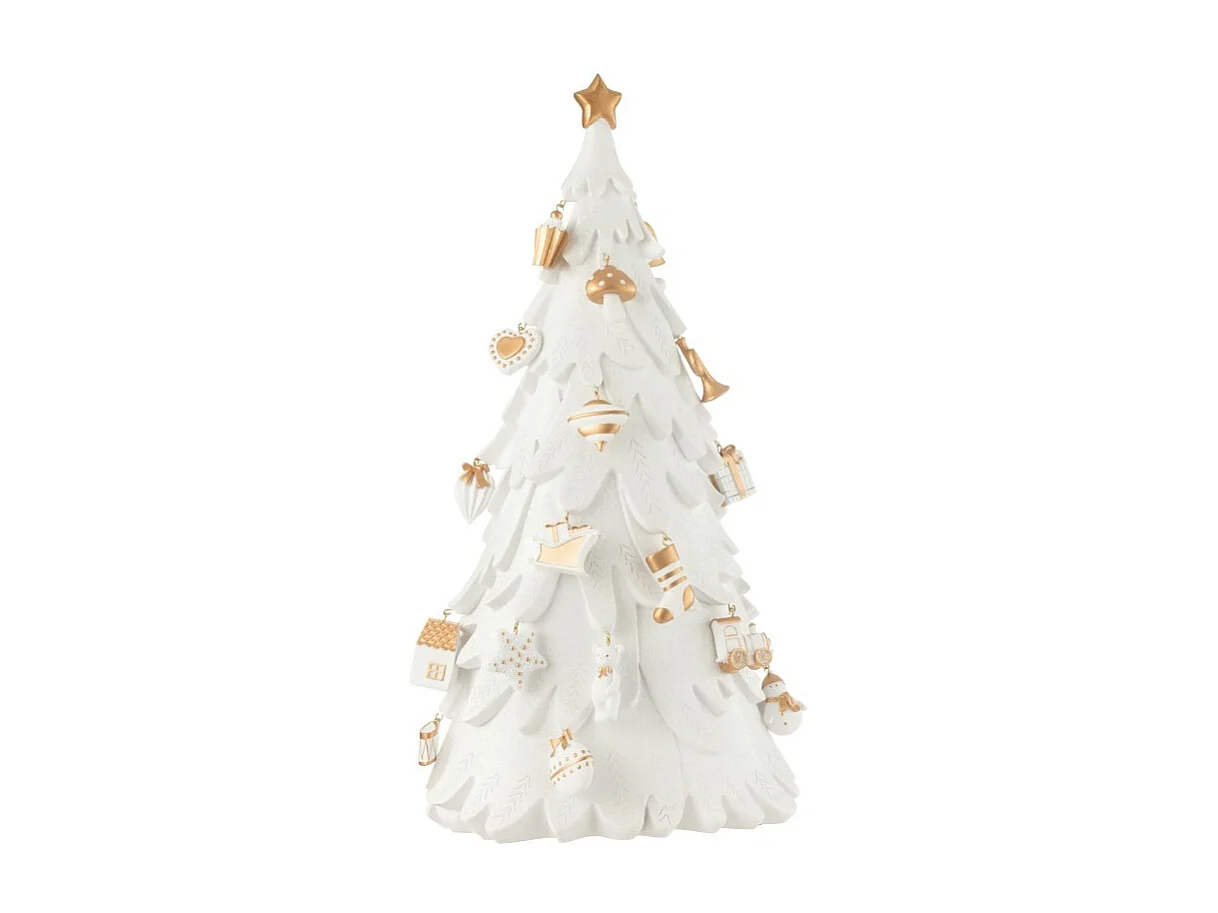 Albero di Natale in resina multicolore 33.5*21*63 cm