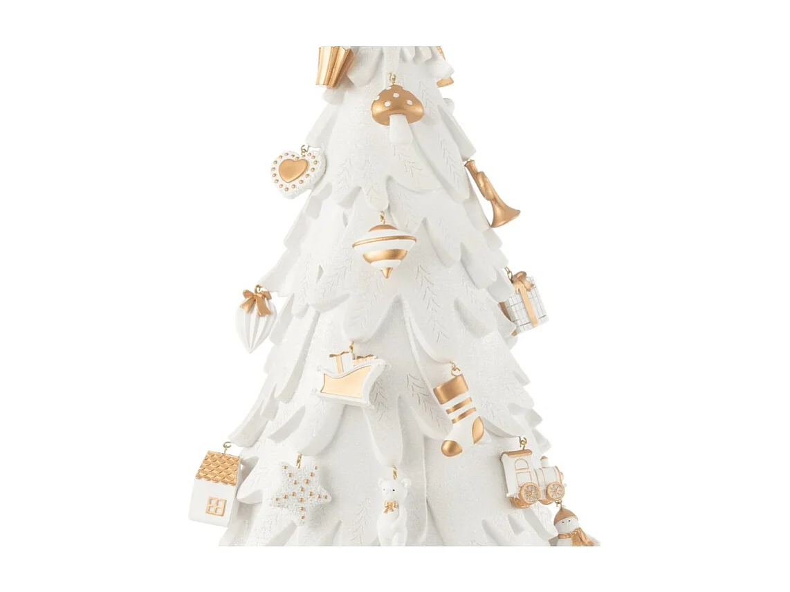 Albero di Natale in resina multicolore 33.5*21*63 cm