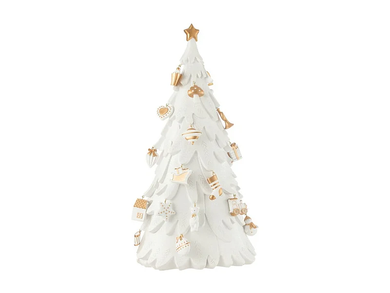 Albero di Natale in resina multicolore 33.5*21*63 cm