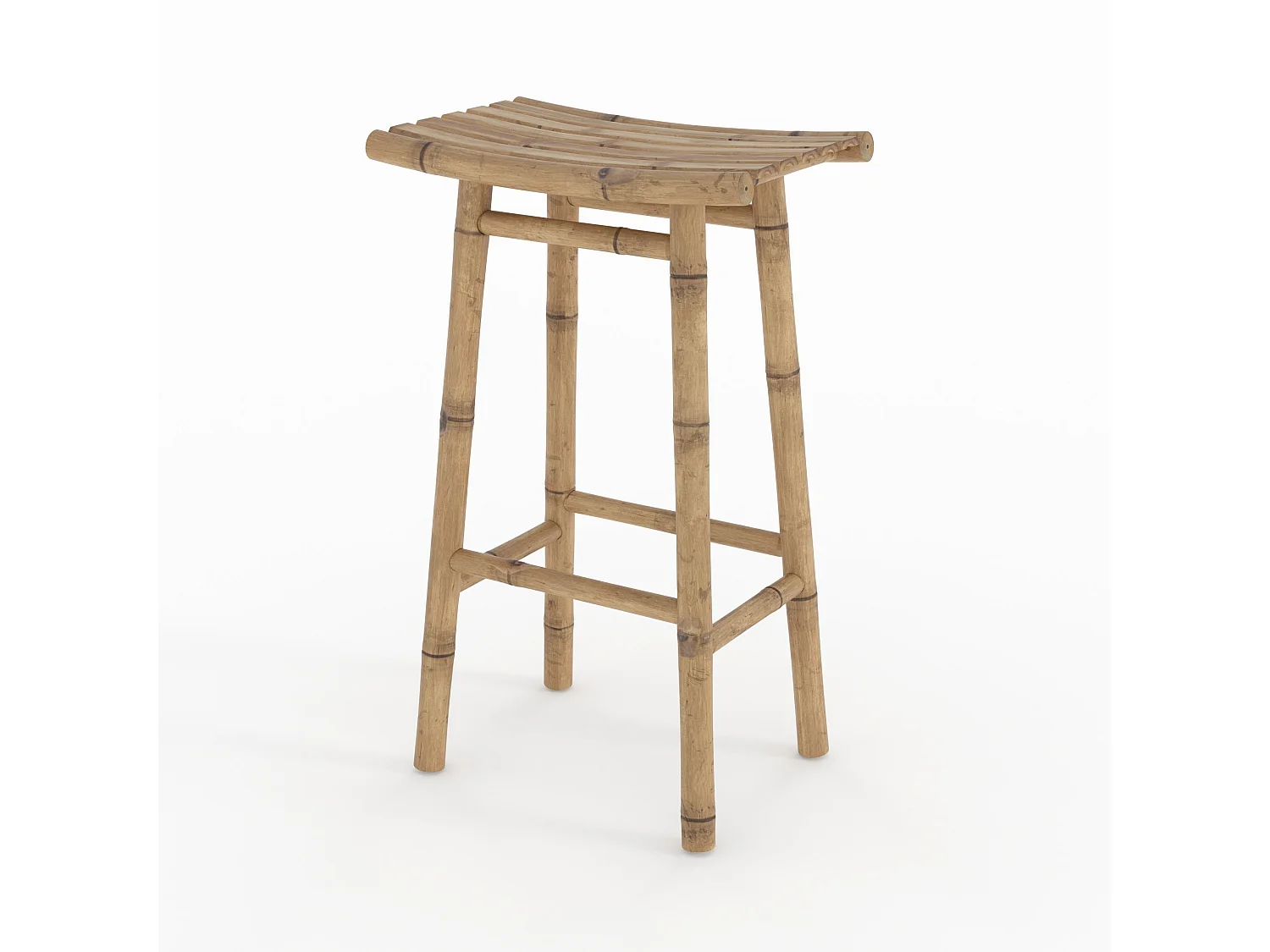 Sgabello da bar da esterno in bambù 74 cm - Vadella