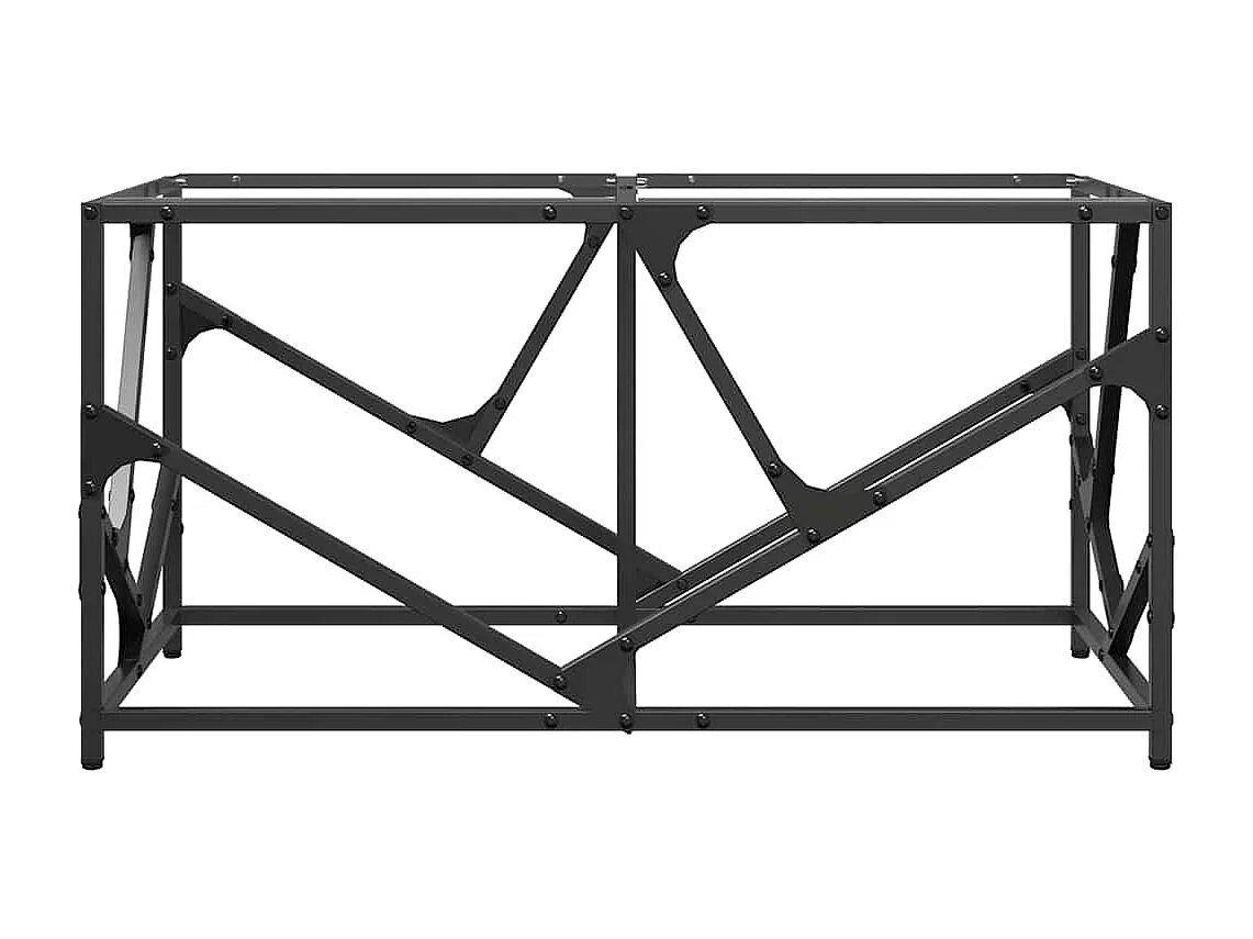 Tavolini con Piano Vetro Trasparente 2 pz 78,5x40x41 cm Acciaio