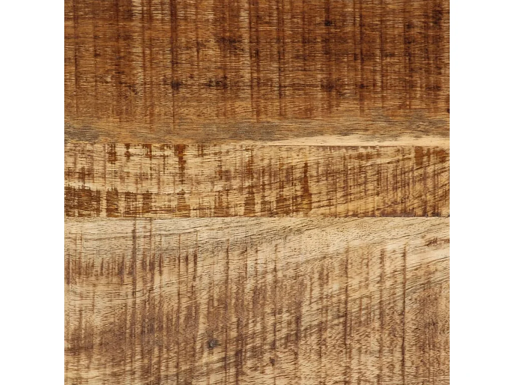 Surowy stół kawowy z litego drewna mango 45x45x35 cm z dużą przestrzenią do przechowywania