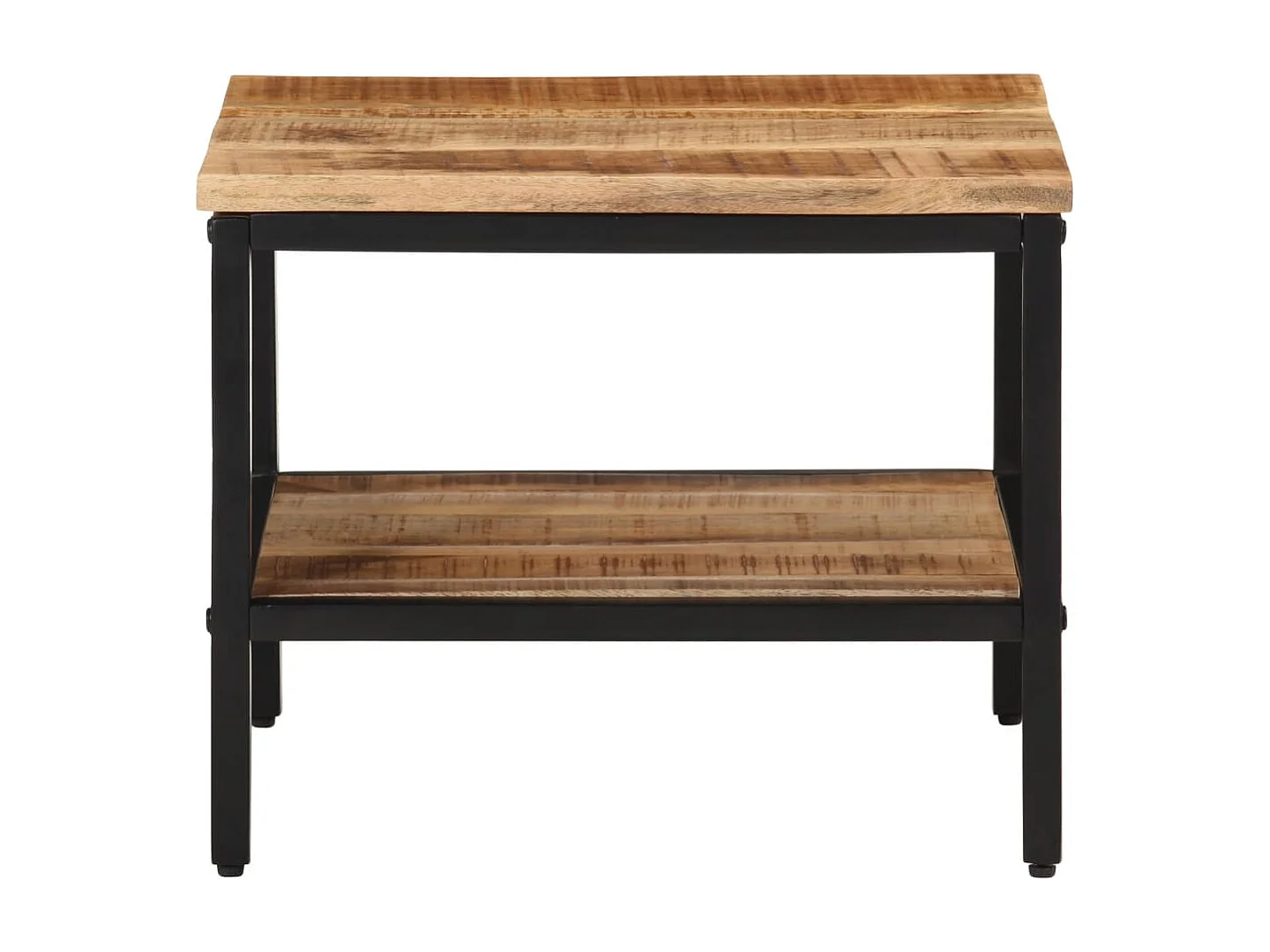 Table basse 45x45x35 cm bois de manguier massif brut