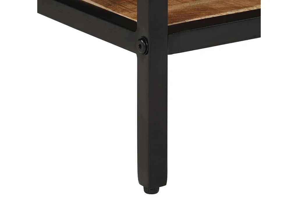 Table basse 45x45x35 cm bois de manguier massif brut