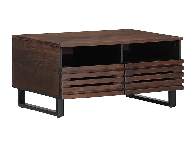 Couchtisch Braun 80x55x40 cm Massivholz Mango