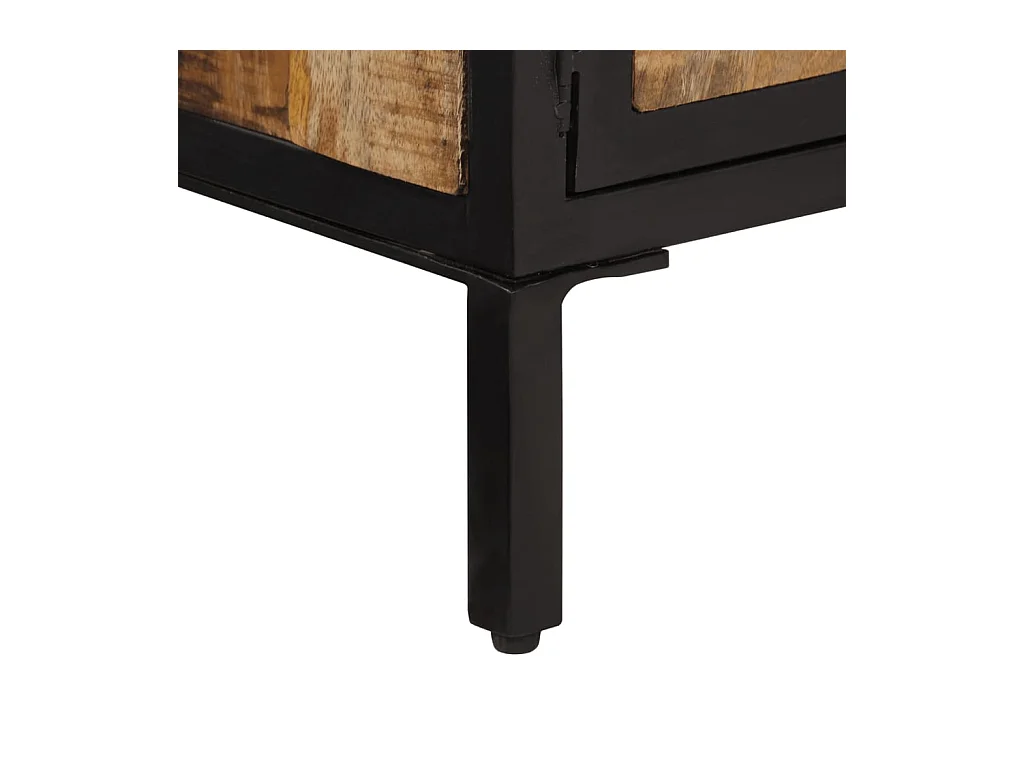 Couchtisch 80x50x40 cm Raues Massivholz Mango