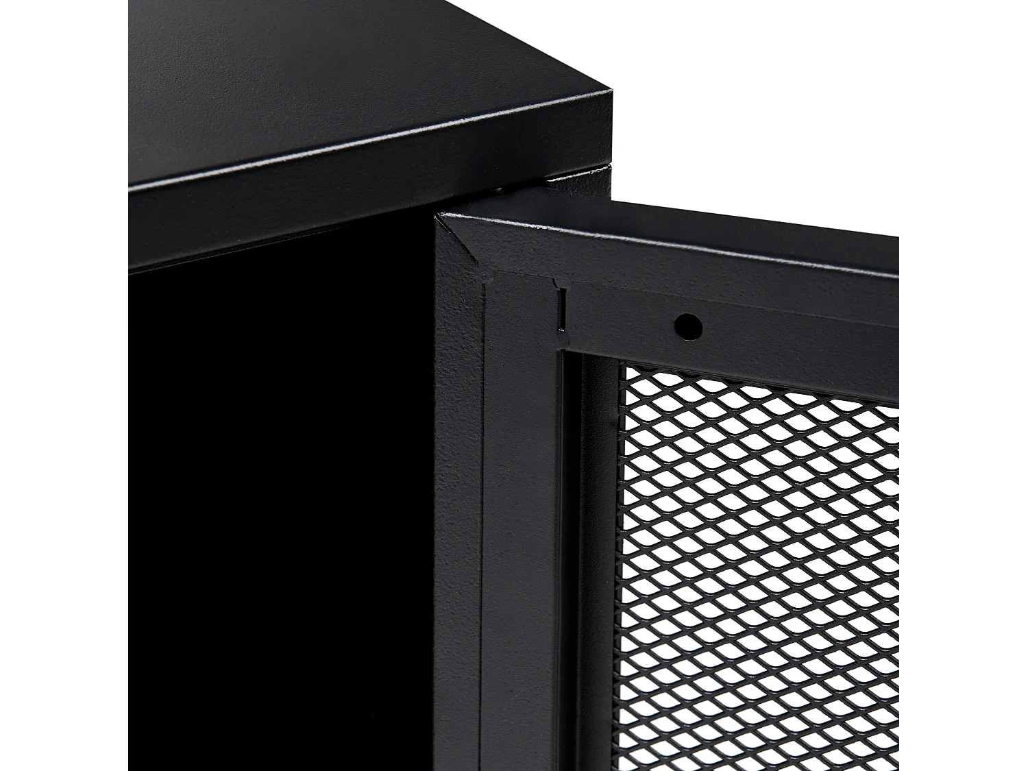 Szafka nocna OSSETT Metal Czarny