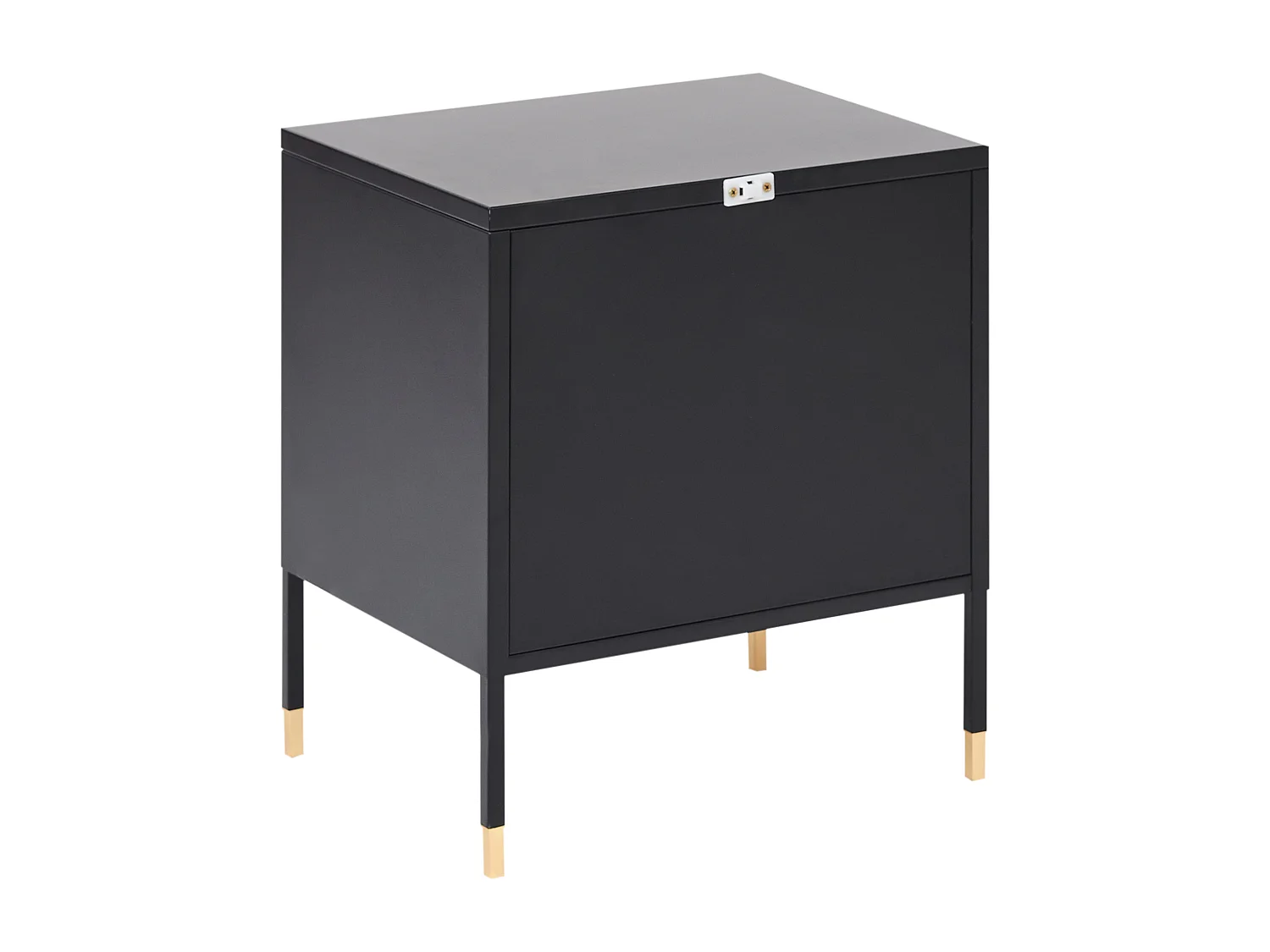 Table de chevet OSSETT Métal Noir