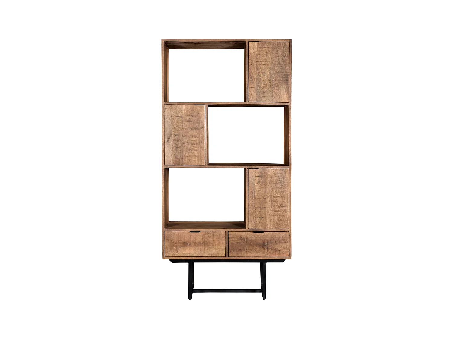 BILBAO-Etagère 6 cases en bois massif