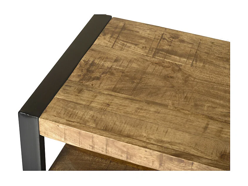 DACCA-Bibliothèque en bois massif et métal