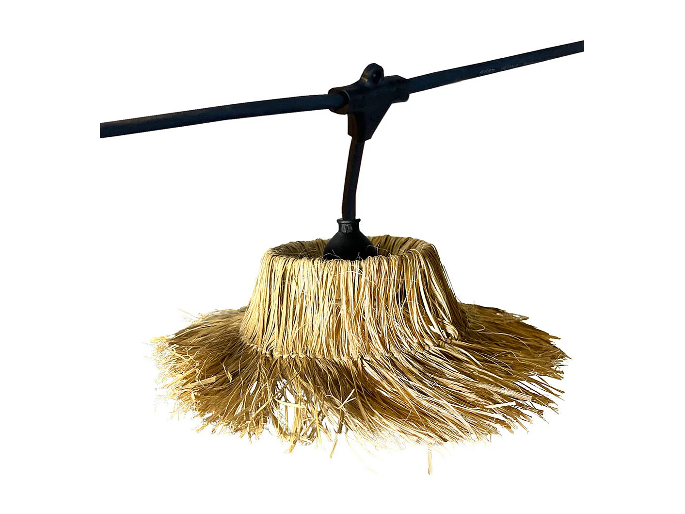 Lot de 10 guirlandes TAHITI Beige Paille 6M