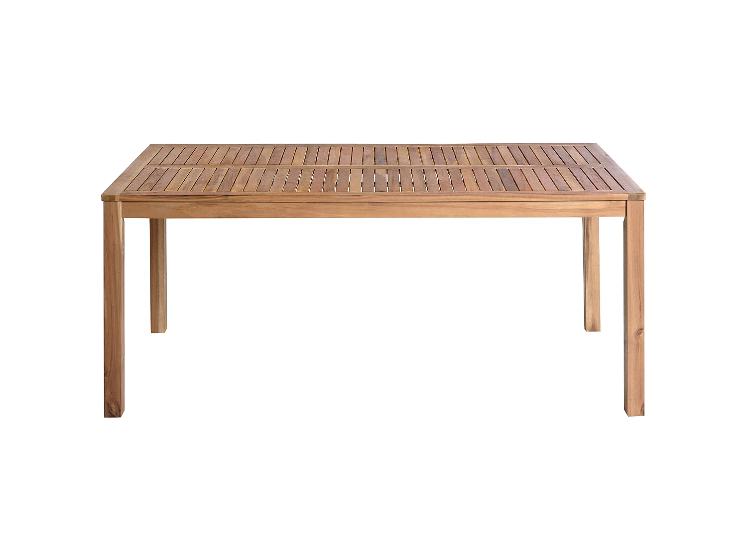 Table de salle à manger de jardin OMBRIANO 180 cm 90 cm Bois d'acacia certifié Marron clair