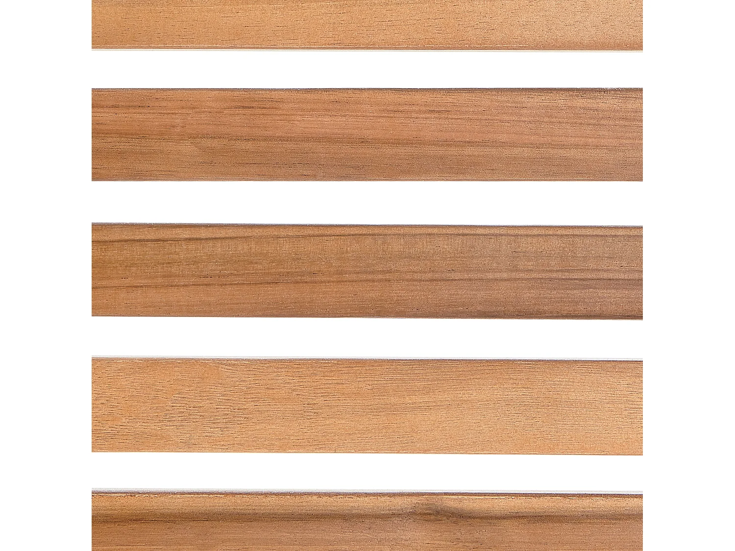 Lot de 4 chaises de jardin OMBRIANO Bois d'acacia certifié Marron clair