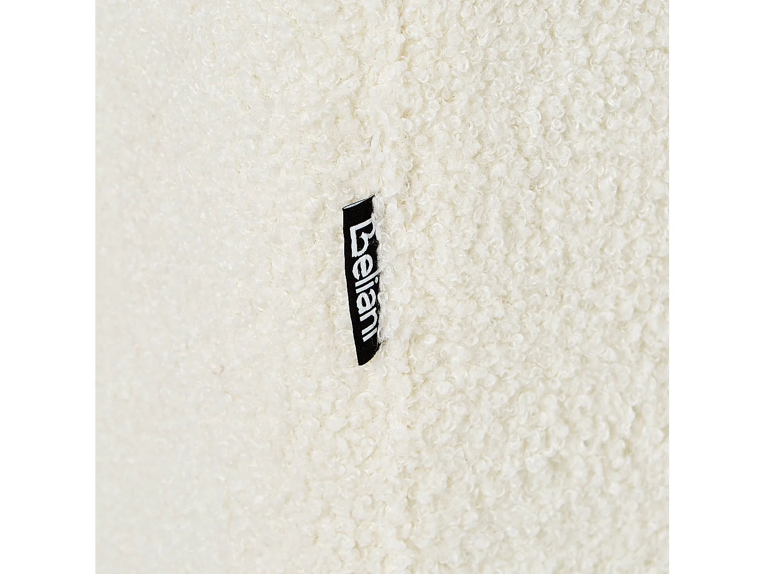 Sofa BYSKE Bouclé Cremeweiss 3-Sitzer