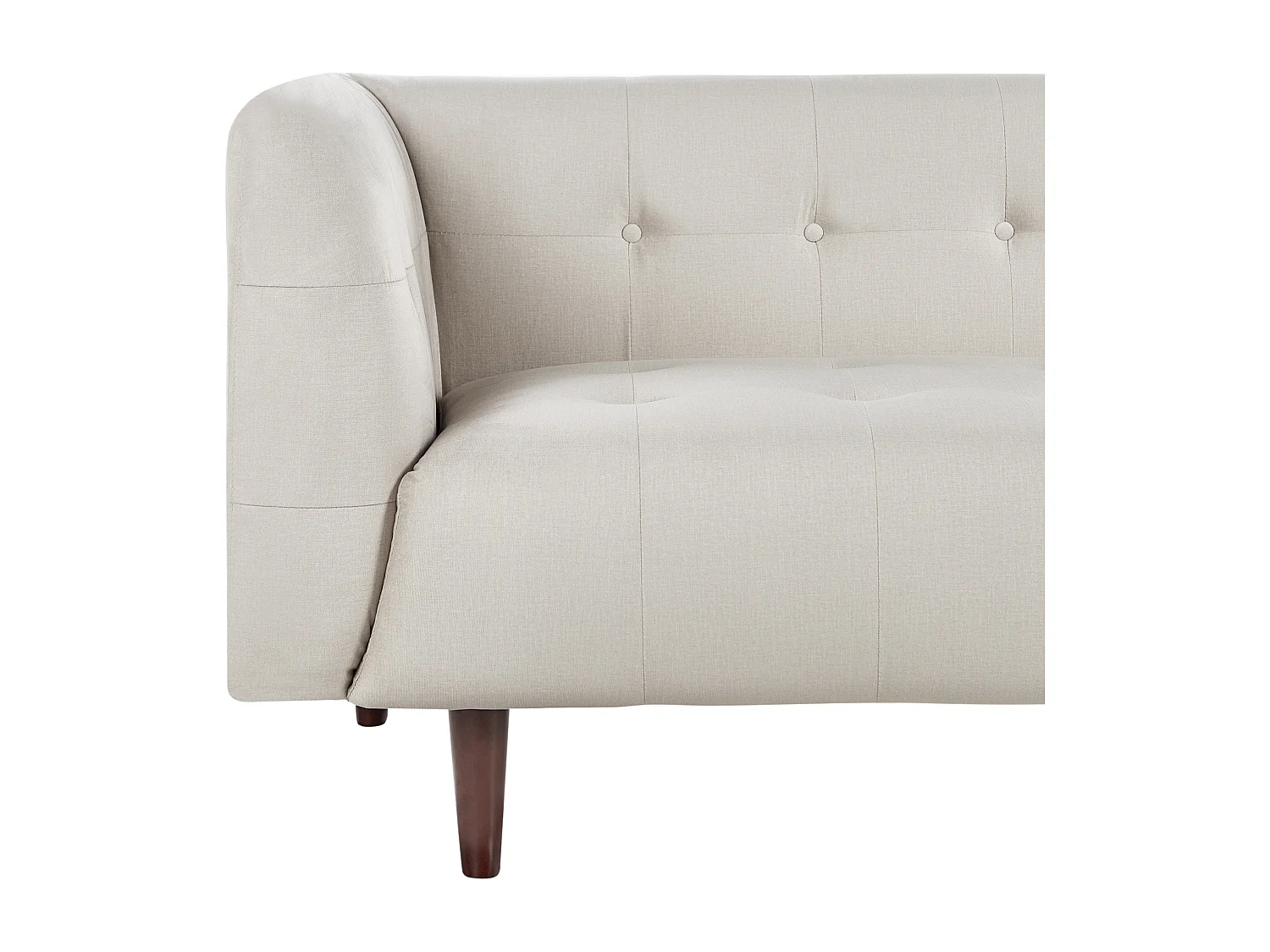 Canapé 3 places BYSKE Tissu Beige clair