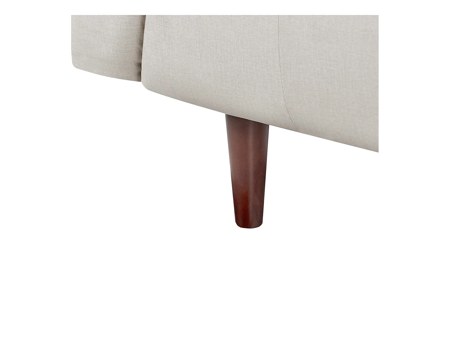 Divano BYSKE Tessuto Beige chiaro 3 posti