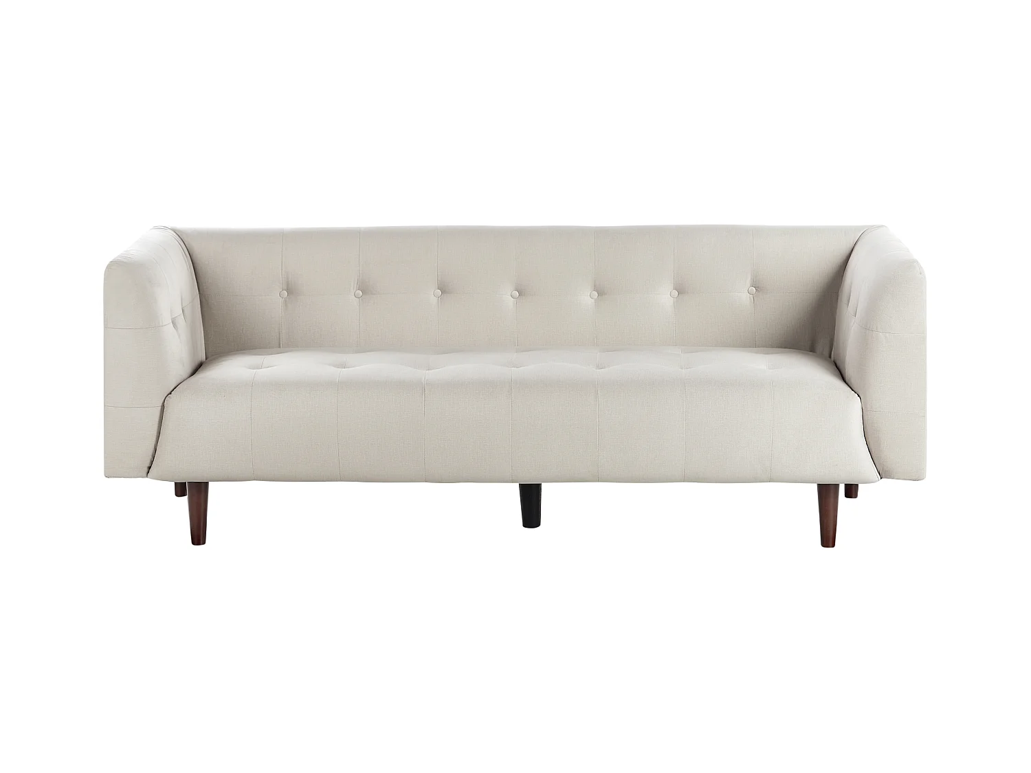 Divano BYSKE Tessuto Beige chiaro 3 posti