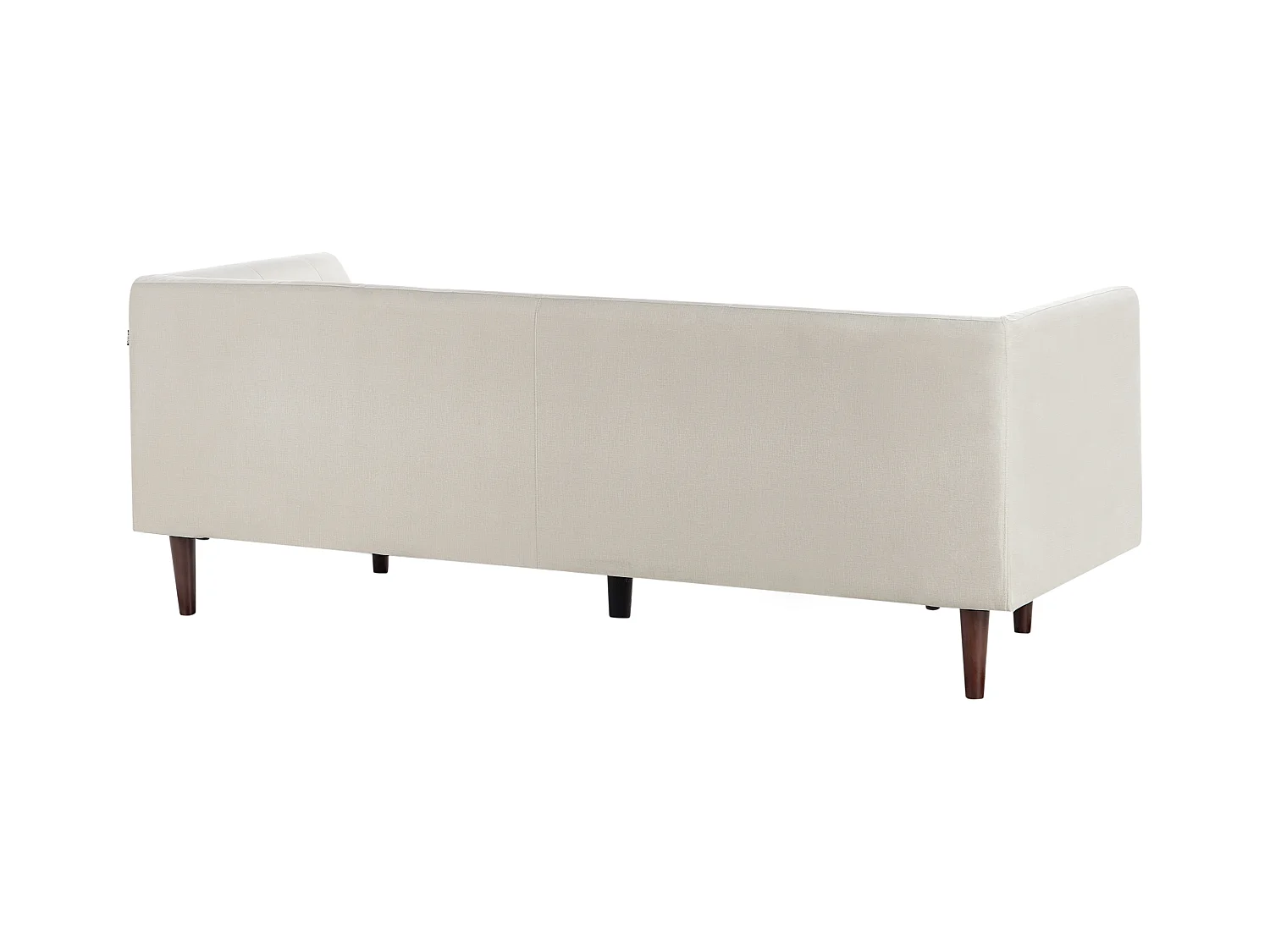 Divano BYSKE Tessuto Beige chiaro 3 posti