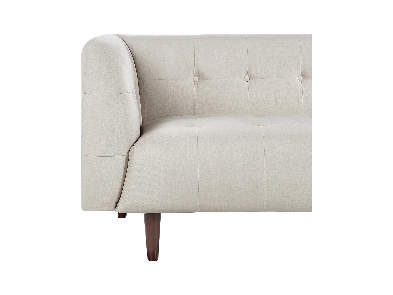 Divano BYSKE Tessuto Beige chiaro 3 posti