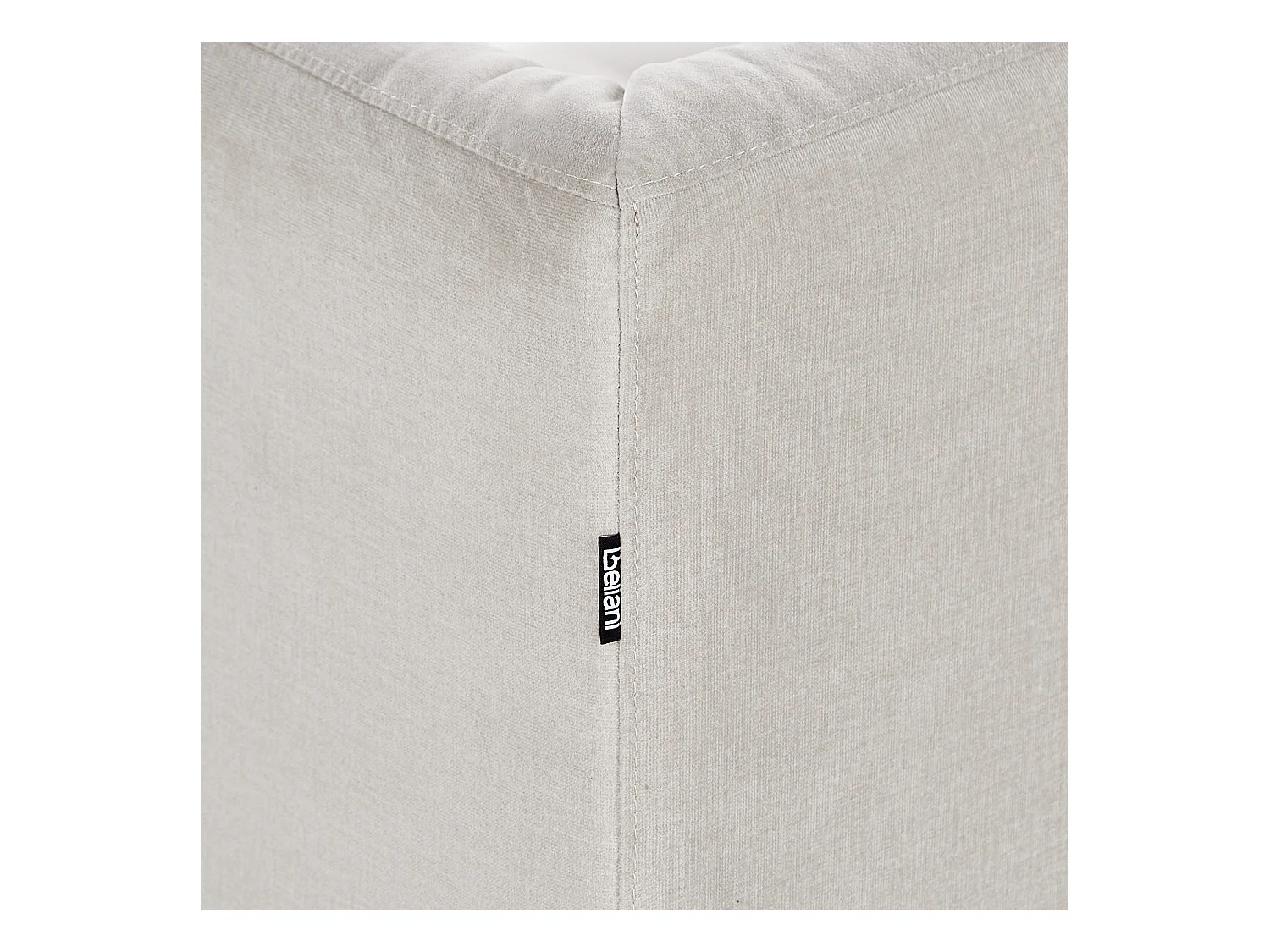 Divano BYSKE Tessuto Beige chiaro 3 posti