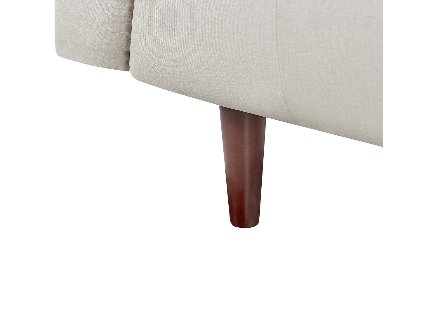 Sofa BYSKE Stoff Hellbeige 3-Sitzer