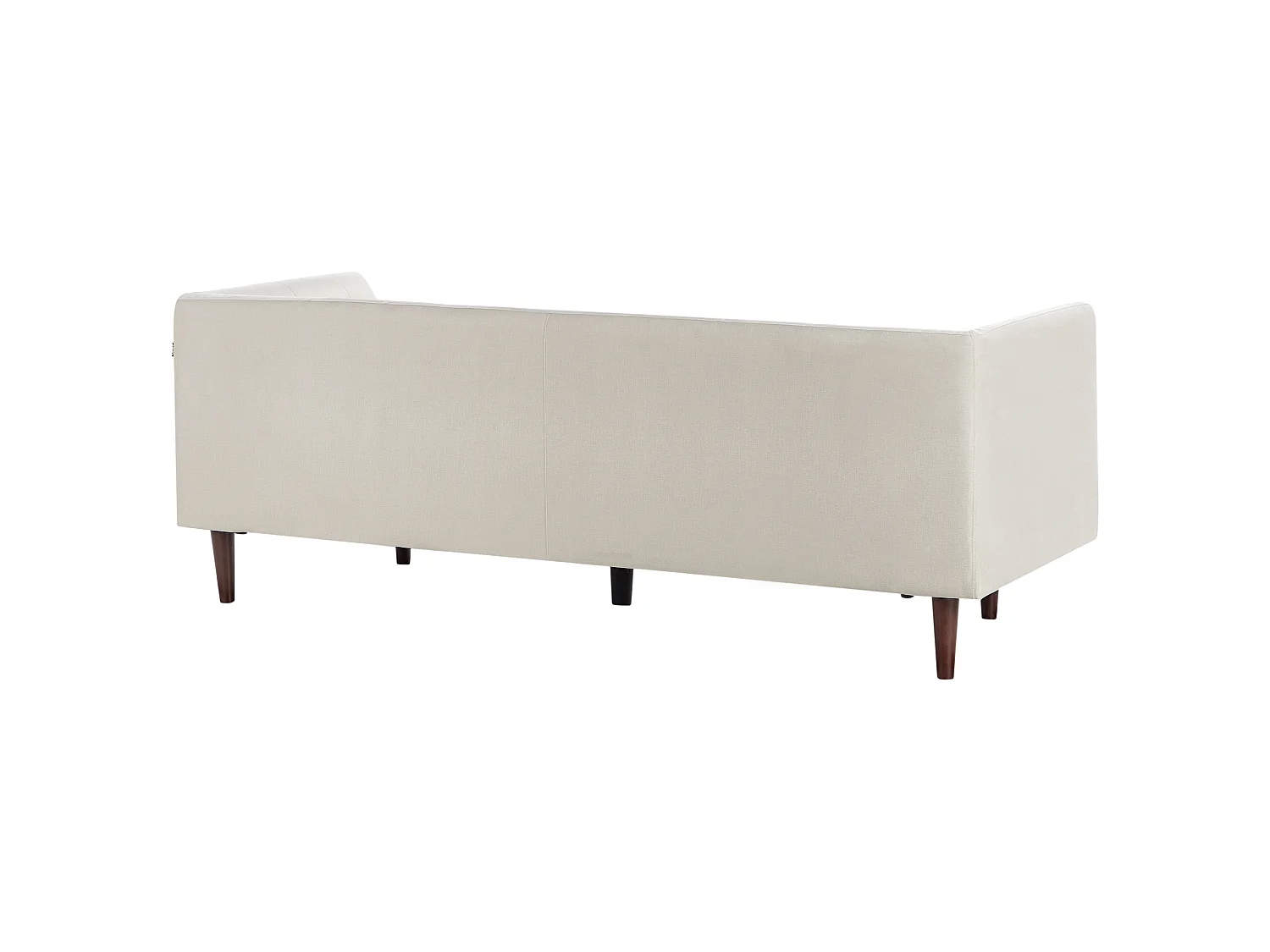 Sofa BYSKE Stoff Hellbeige 3-Sitzer