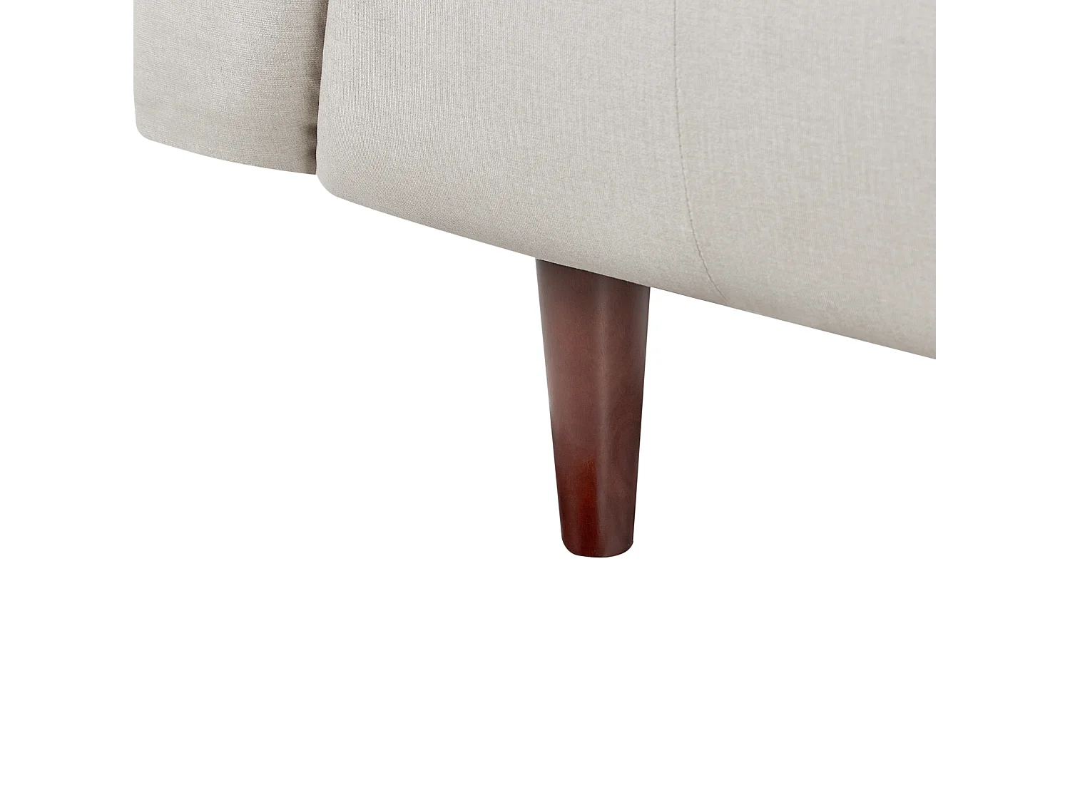 Sofa BYSKE Stoff Hellbeige 3-Sitzer
