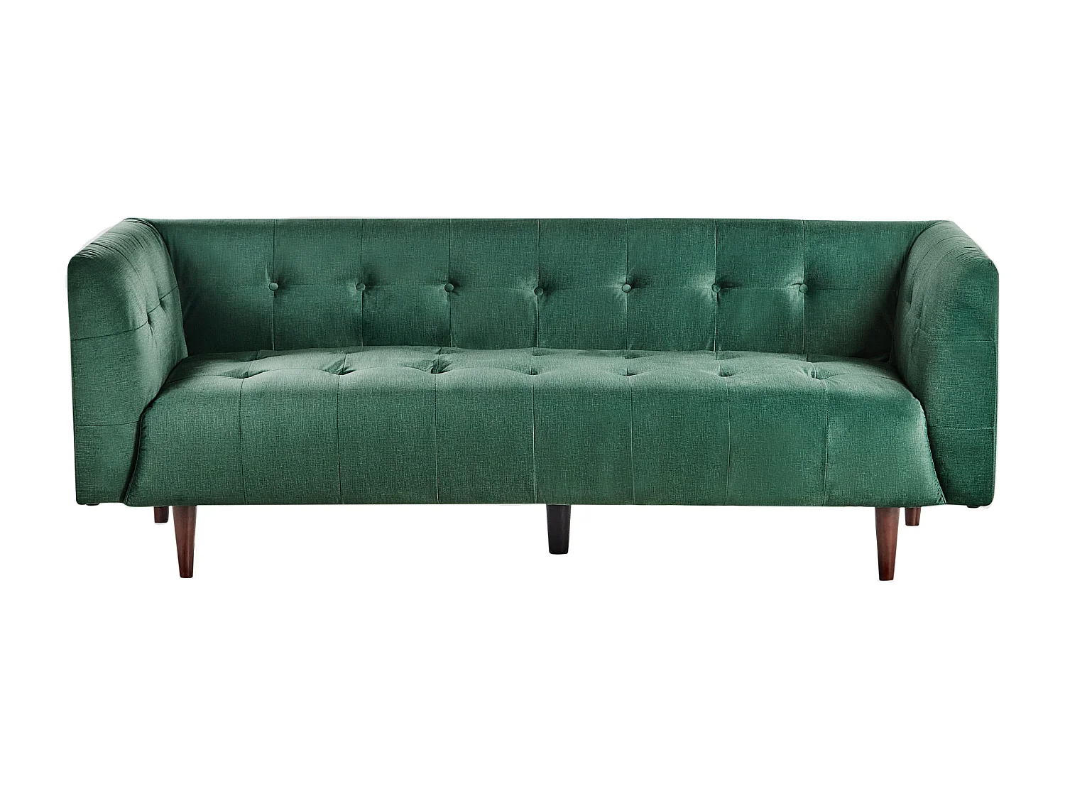 Sofá BYSKE Tecido Verde 3 lugares