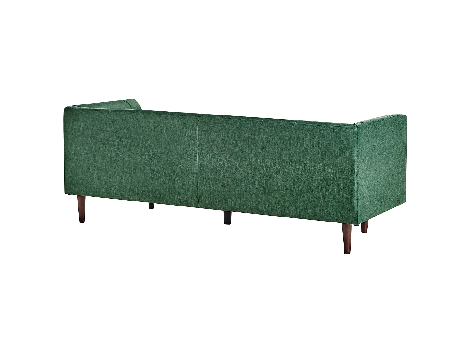 Canapé 3 places en tissu capitonné vert BYSKE