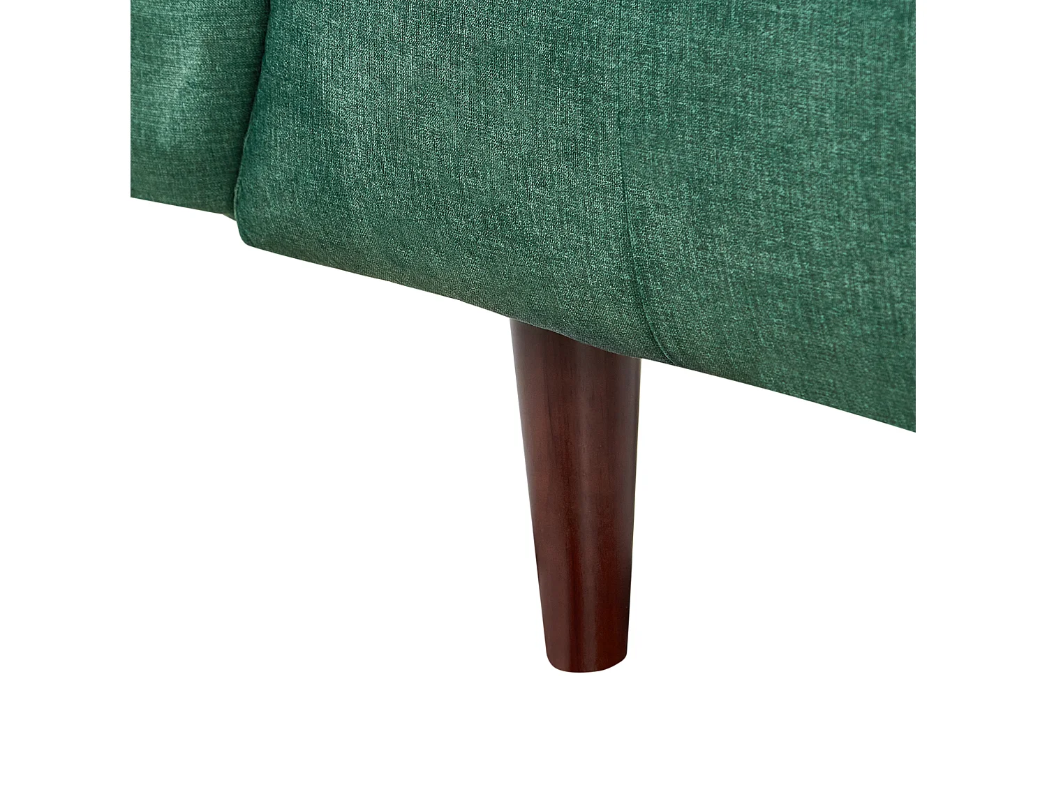 Canapé 3 places en tissu capitonné vert BYSKE