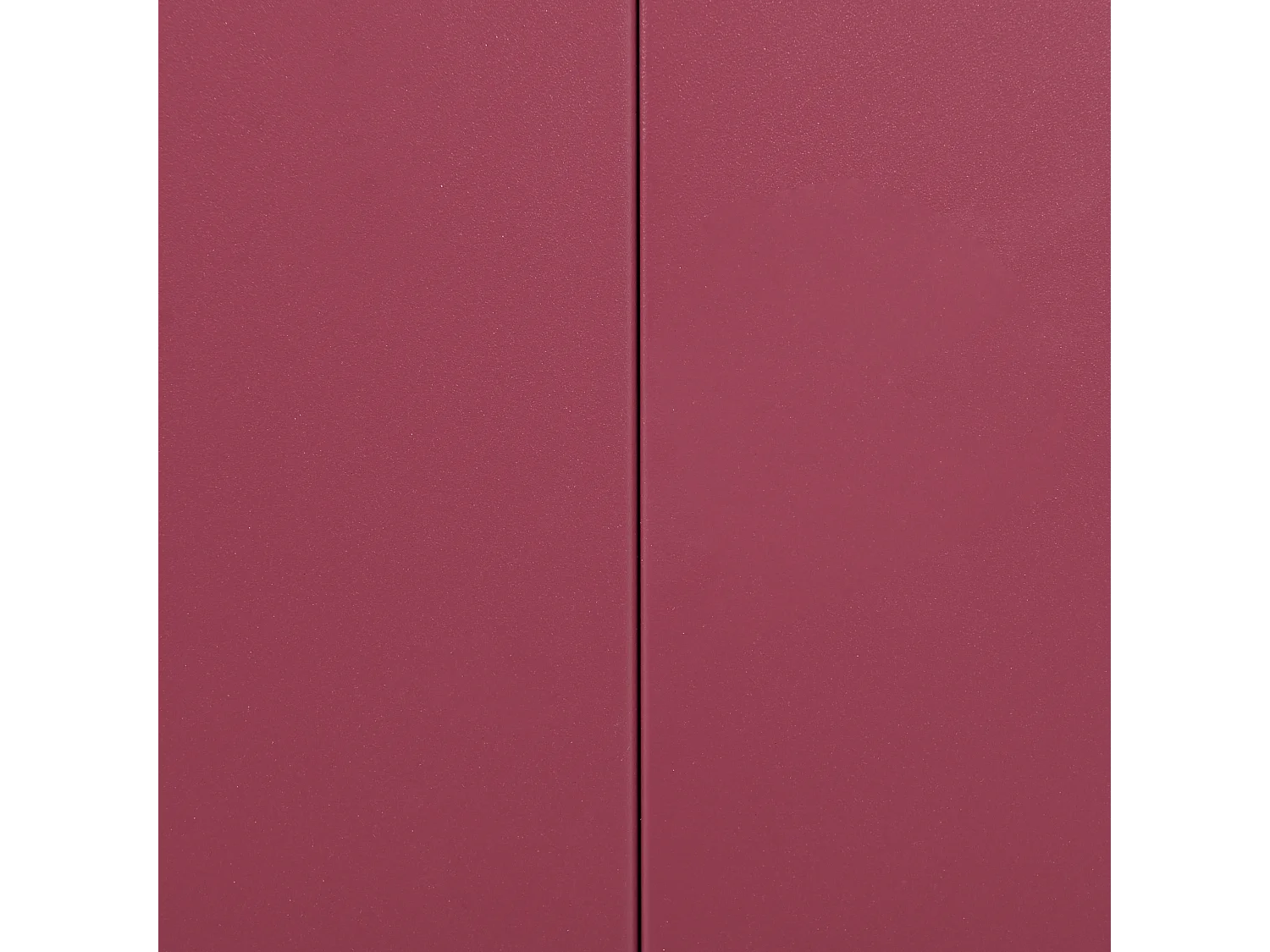 Buffet avec vitrine en verre NEWPORT Métal 115 cm Rouge foncé