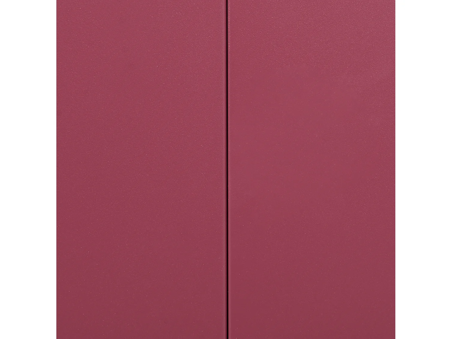 Buffet avec vitrine en verre NEWPORT Métal 115 cm Rouge foncé