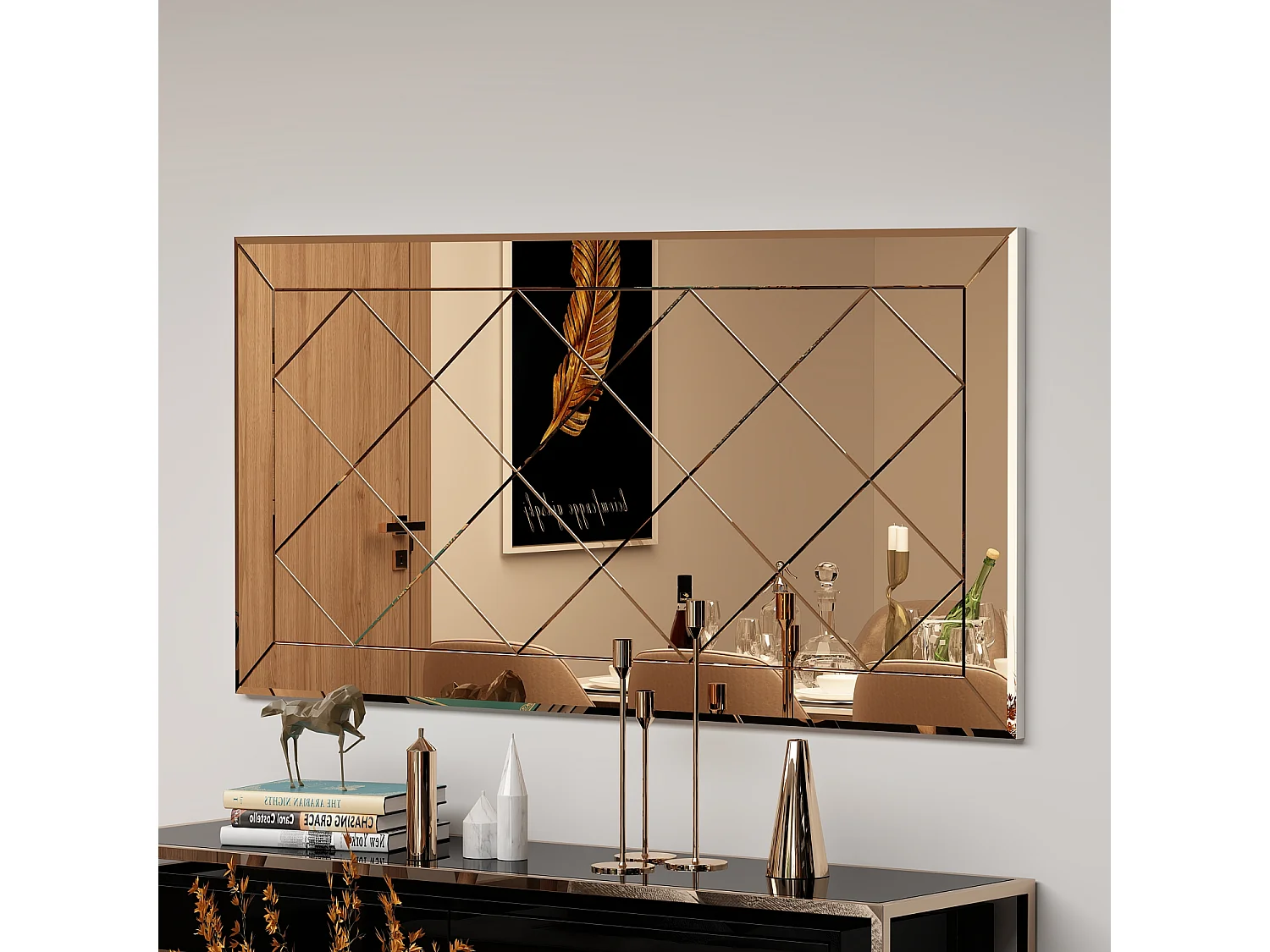 Spiegel Pauli Bronze 60x120cm