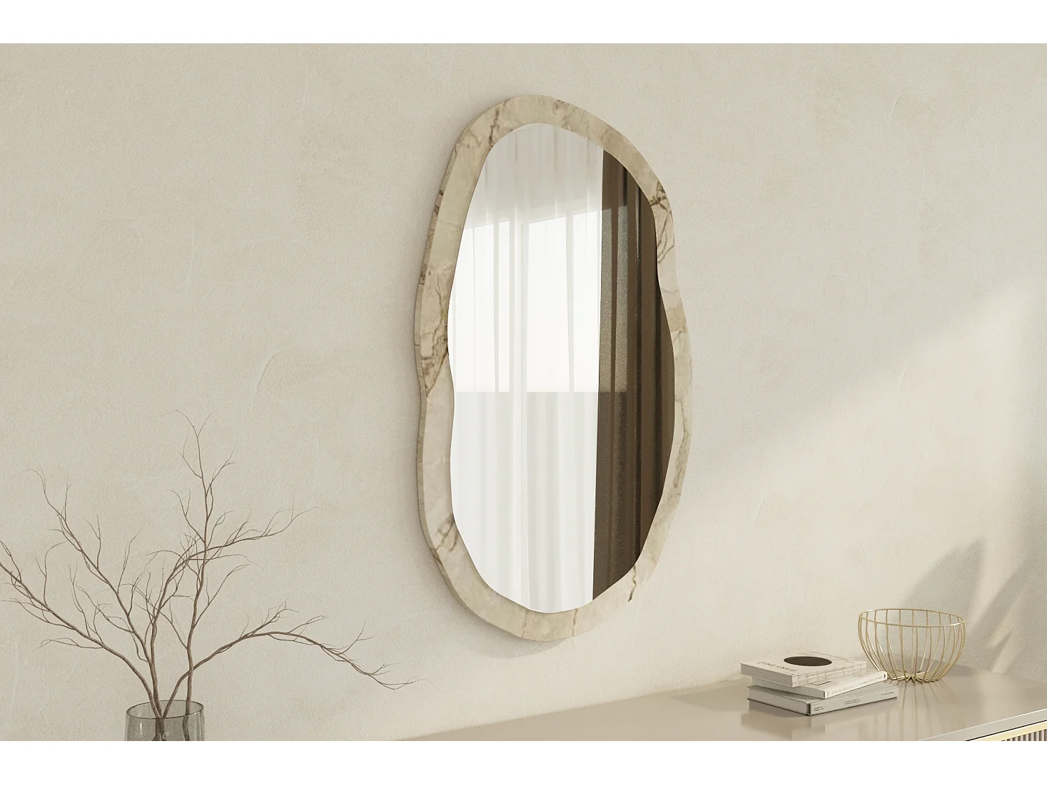 Spiegel Eleganza Granit 52x86cm