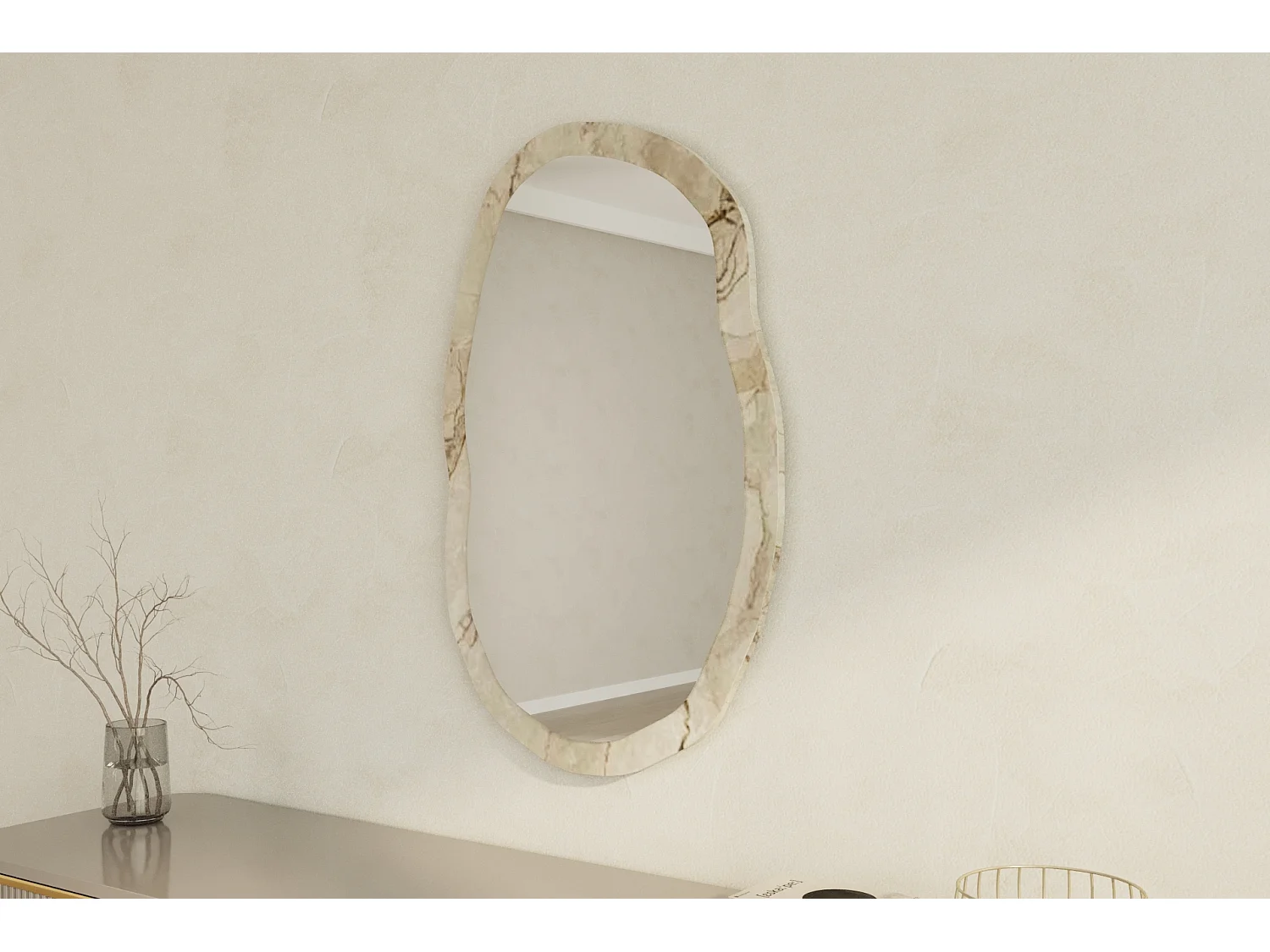 Spiegel Eleganza Granit 52x86cm