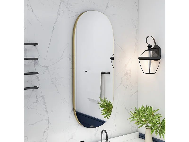 Spiegel Logi Oval 85x45cm