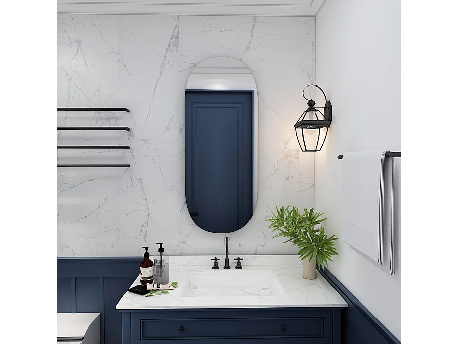 Spiegel Logi Oval 85x45cm