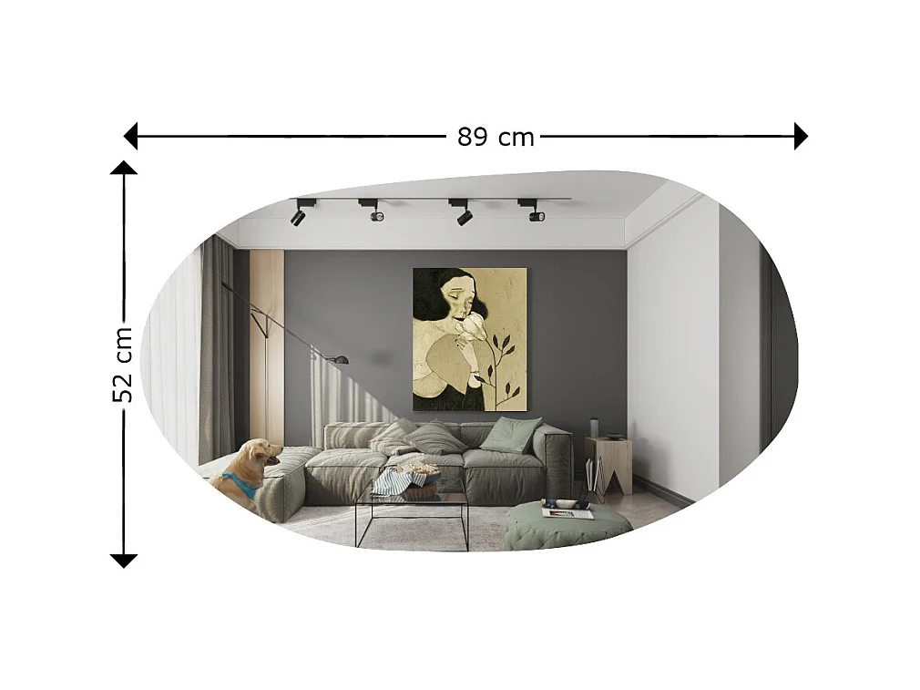 Spiegel Vanomi 52x89cm