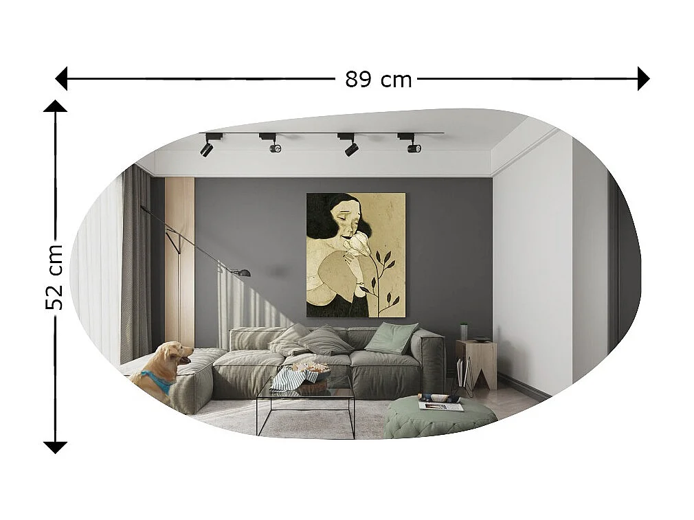 Spiegel Vanomi 52x89cm