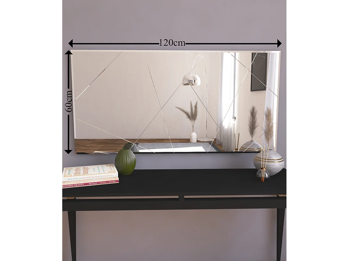 Spiegel Eilish Asymmetrisches Design 120x60cm