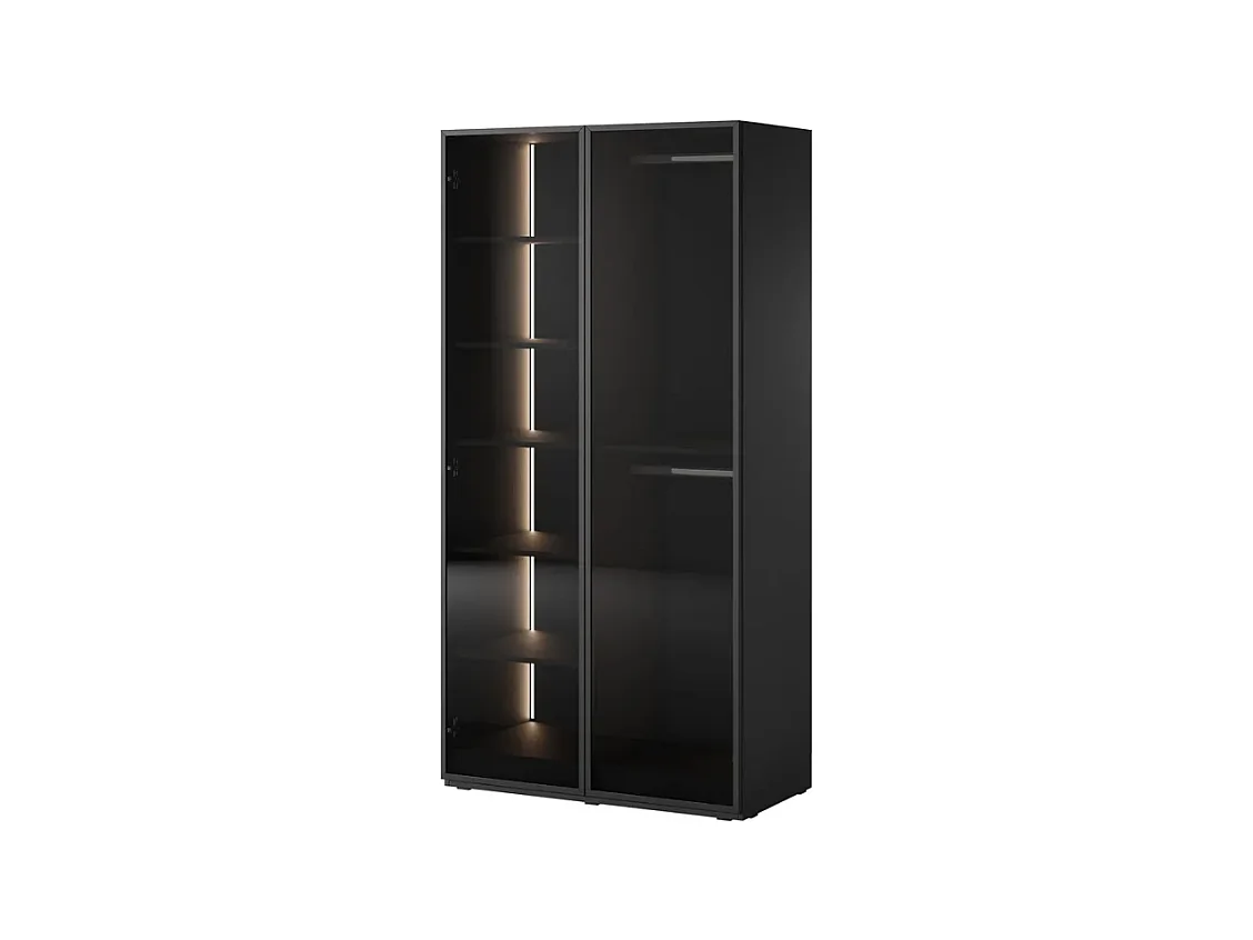 Roupeiro AMBIHOME LOFT 03 - Preto, C104 x P51 x A200cm