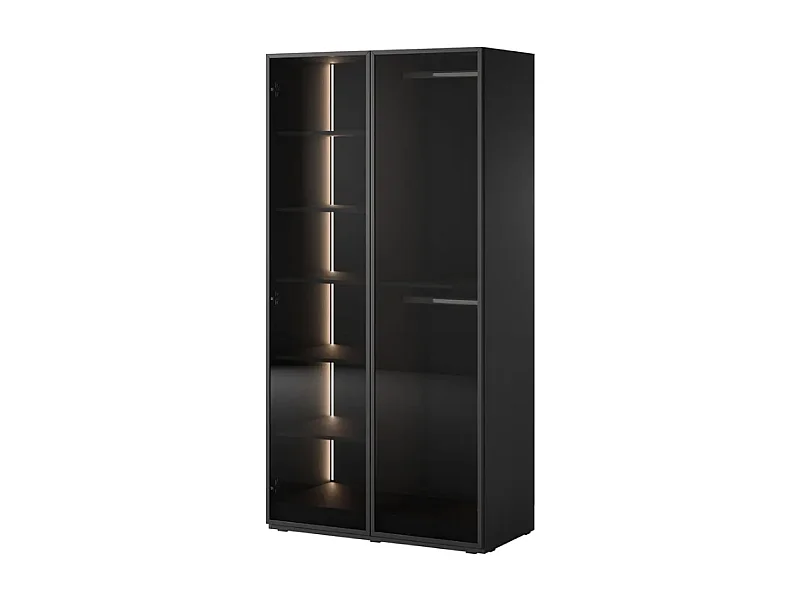 Roupeiro AMBIHOME LOFT 03 - Preto, C104 x P51 x A200cm