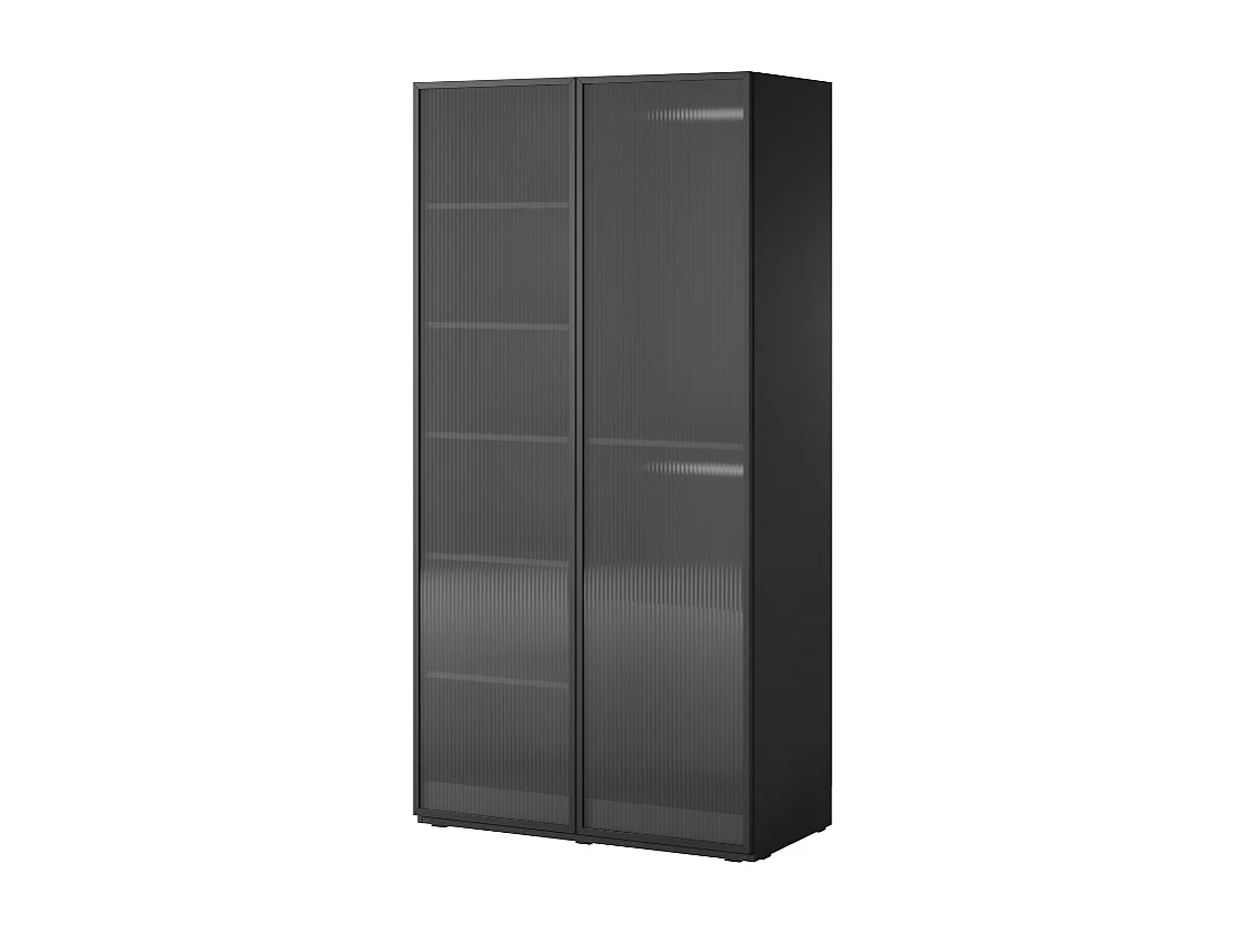 Roupeiro AMBIHOME LOFT 02 - Preto, C101 x P51 x A200cm