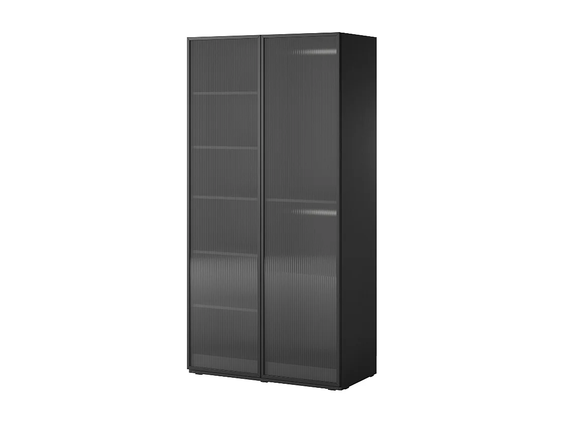 Roupeiro AMBIHOME LOFT 02 - Preto, C101 x P51 x A200cm