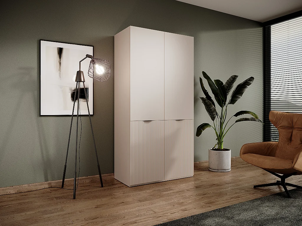 Roupeiro AMBIHOME LOFT 01 - Bege, C101 x P51 x A200cm