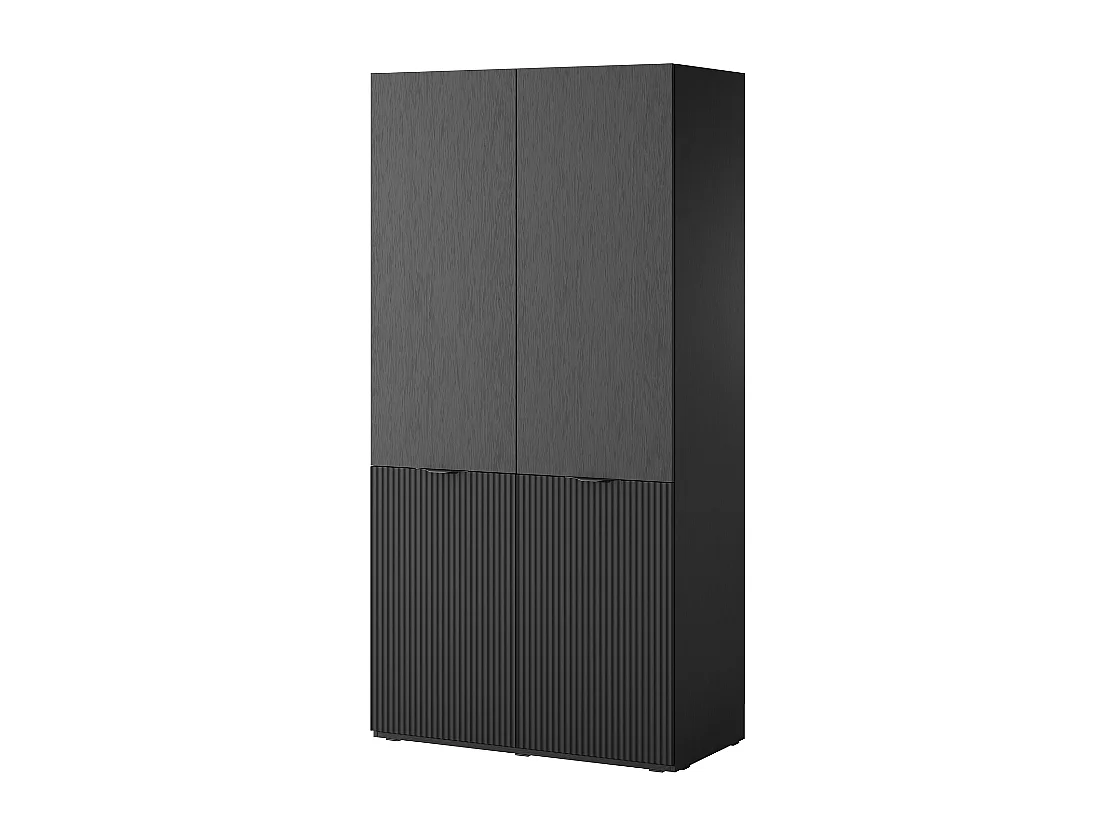 Roupeiro AMBIHOME LOFT 01 - Preto, C101 x P51 x A200cm