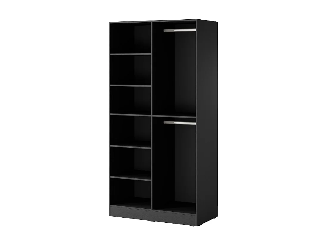 Roupeiro AMBIHOME LOFT 01 - Preto, C101 x P51 x A200cm