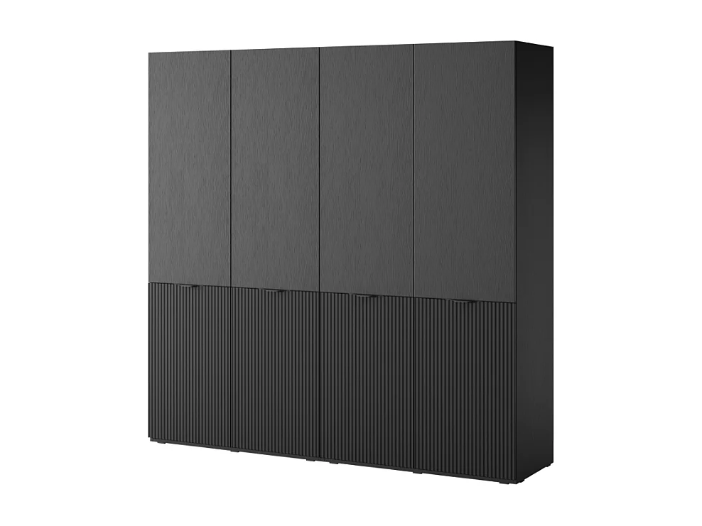 Roupeiro AMBIHOME LOFT 01 - Preto, C101 x P51 x A200cm