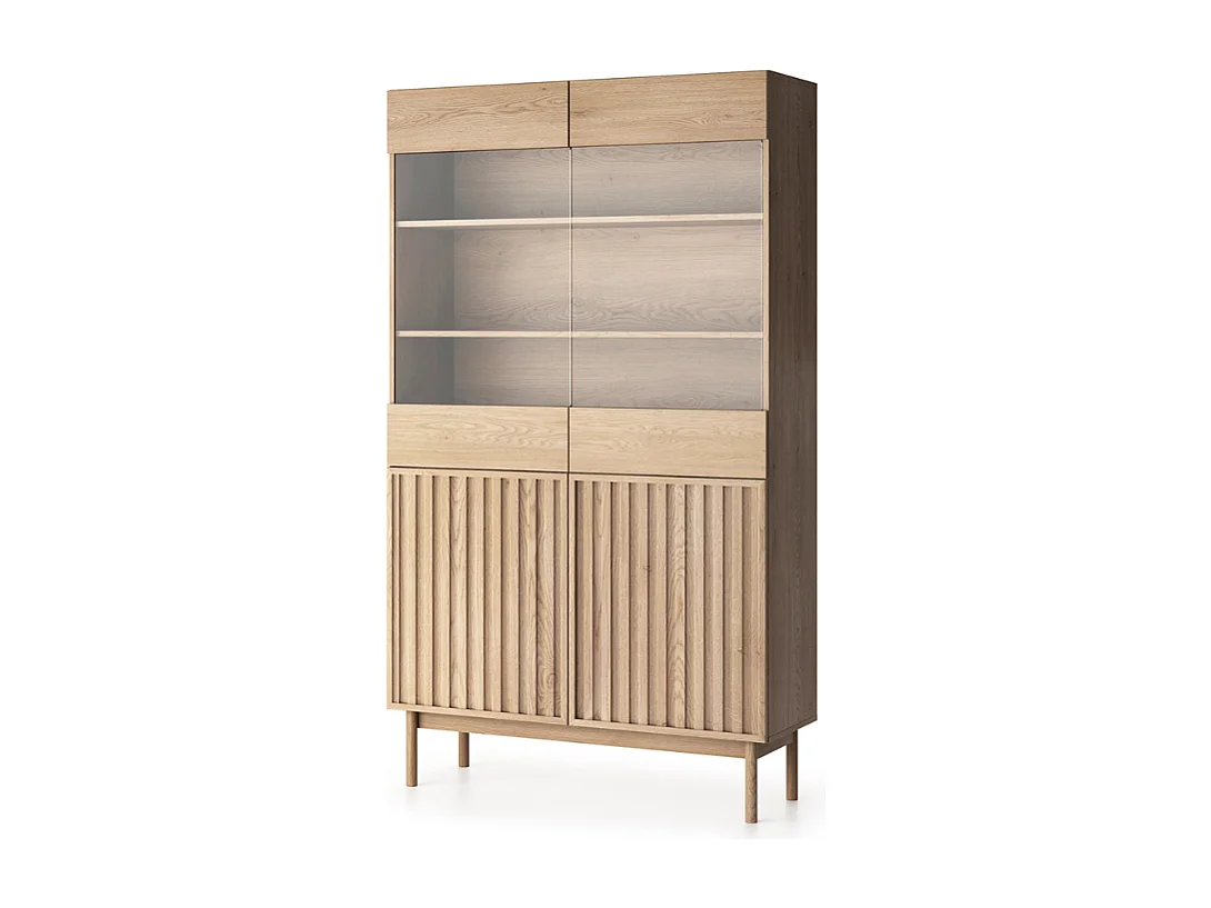 Vitrine AMBIHOME SAROSI - Carvalho, C106 x P37 x A183cm